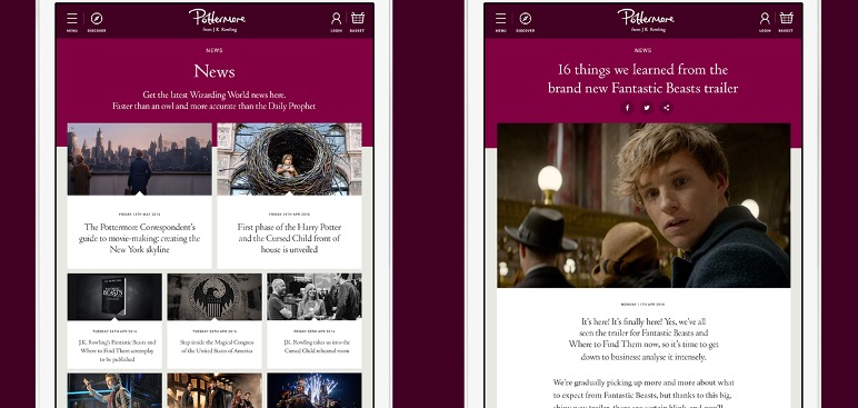 Pottermore.com relaunched